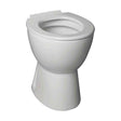 [BC001-R] Contemporary Close-Coupled Toilet Soft-Close Seat 495mm – White - Cutout