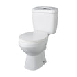 [BCAD150] Anslow Compact Close-Coupled Toilet & Cistern with Standard Seat - White Ceramic, 748 x 382mm - Cutout