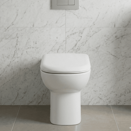 [BCBW006P] Comfort Height Back To Wall Toilet Pan  - 455 x 375 x 545mm - Silo