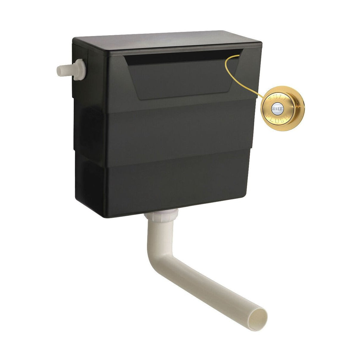 [BCC6T03] Balterley Universal Water Saving Dual Flush Side Inlet with Traditional Push Button - Cutout