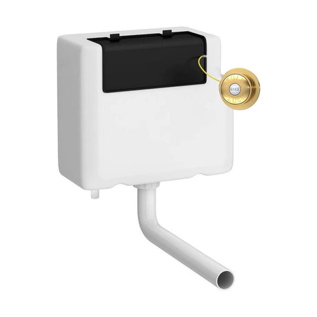 [BCC8T03B] Balterley Universal Water Saving Dual Flush Bottom Inlet with Traditional Push Button - Cutout