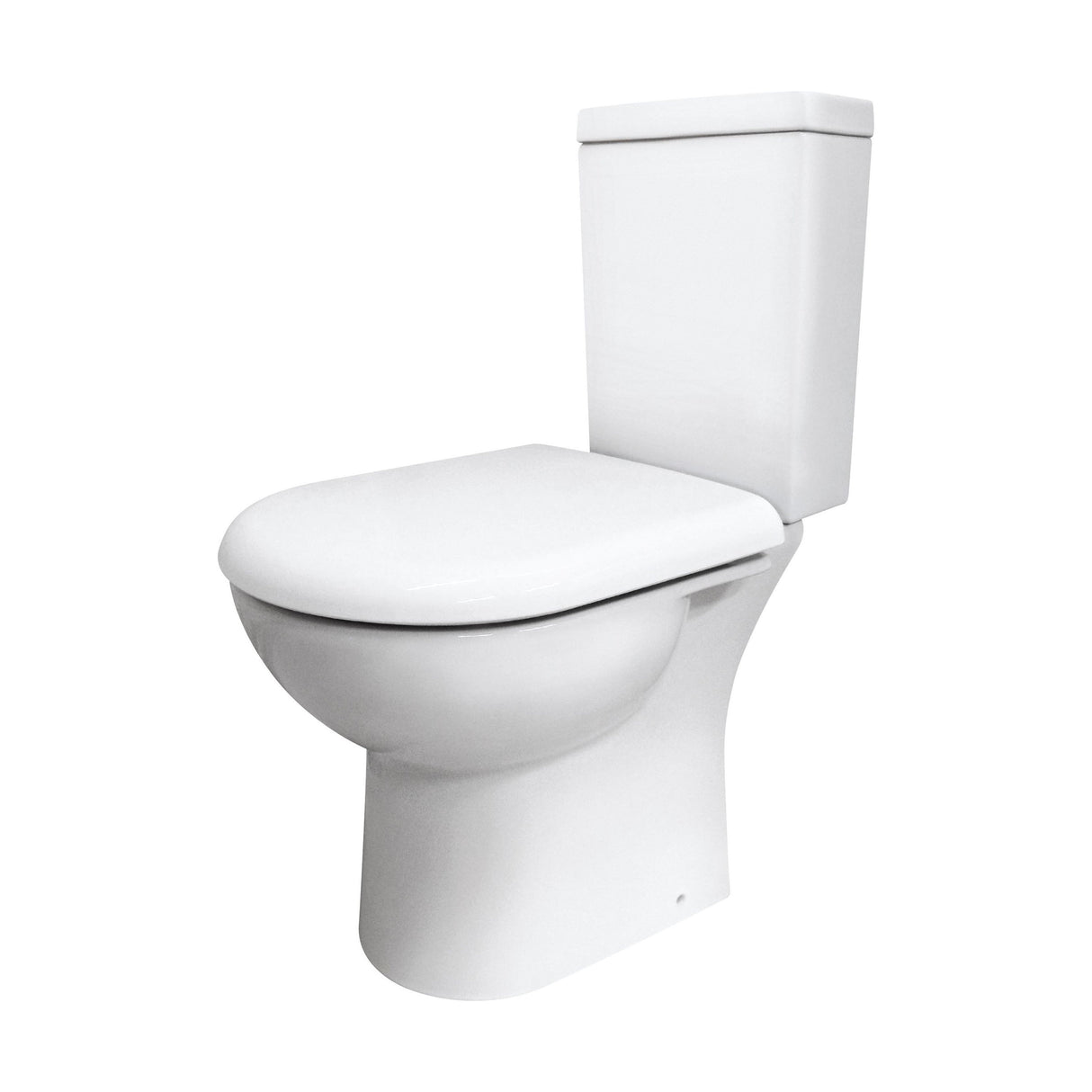 [BCCP003] Modern Bathroom Design Toilet Pan with Cistern and Fittings , 745 x 360 x 620mm, White - Cutout