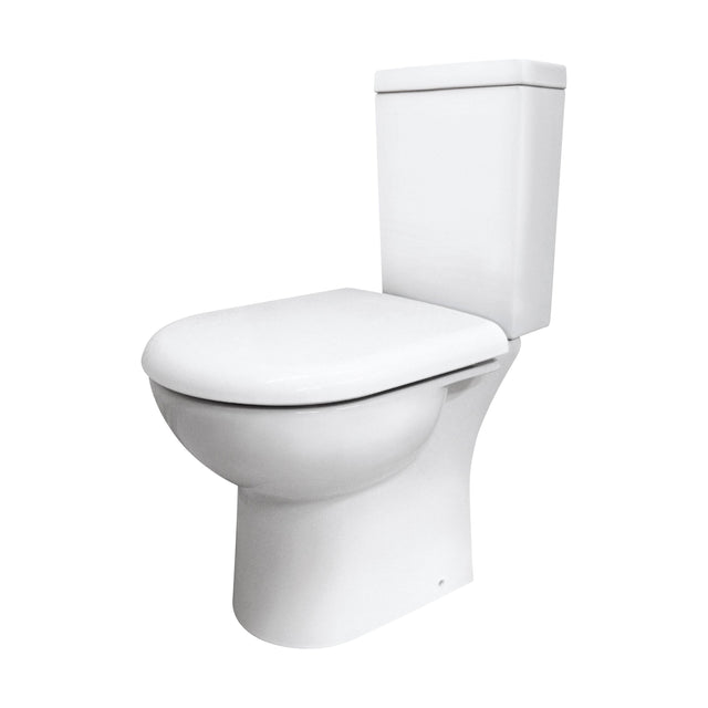 [BCCP003] Modern Bathroom Design Toilet Pan with Cistern and Fittings , 745 x 360 x 620mm, White - Cutout