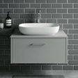 [BCCT181] Balterley Nova Contemporary Rectangular Bathroom Countertop Basin, Soft Square Design, White, 520 mm - Silo