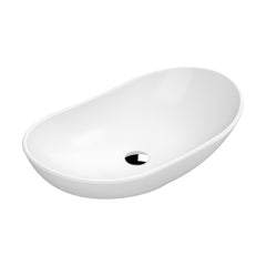 [BCCT259] Balterley Nova Contemporary Round Bathroom Countertop Basin, Sleek Round Design, Matt White, 615 mm - Cutout