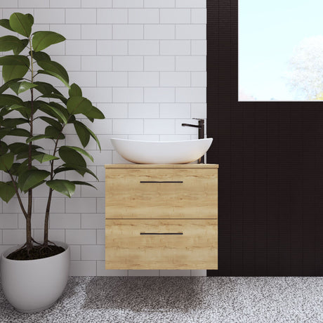 [BCCT259] Balterley Nova Contemporary Round Bathroom Countertop Basin, Sleek Round Design, Matt White, 615 mm - Lifestyle 1