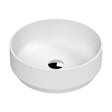 [BCCT262] Balterley Nova Contemporary Round Bathroom Countertop Basin, Stylish Rounded Design, Matt White, 350 mm - Cutout