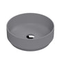 [BCCT362] Balterley Nova Round Countertop Vessel Basin for Bathroom & Cloakroom, Ceramic Fireclay, Matt Grey, 350 x 350 x 120 mm - Cutout
