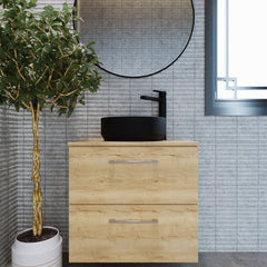 [BCCT462] Balterley Nova Round Countertop Vessel Basin for Bathroom & Cloakroom, Ceramic Fireclay, Matt Black, 350 mm - Lifestyle 1