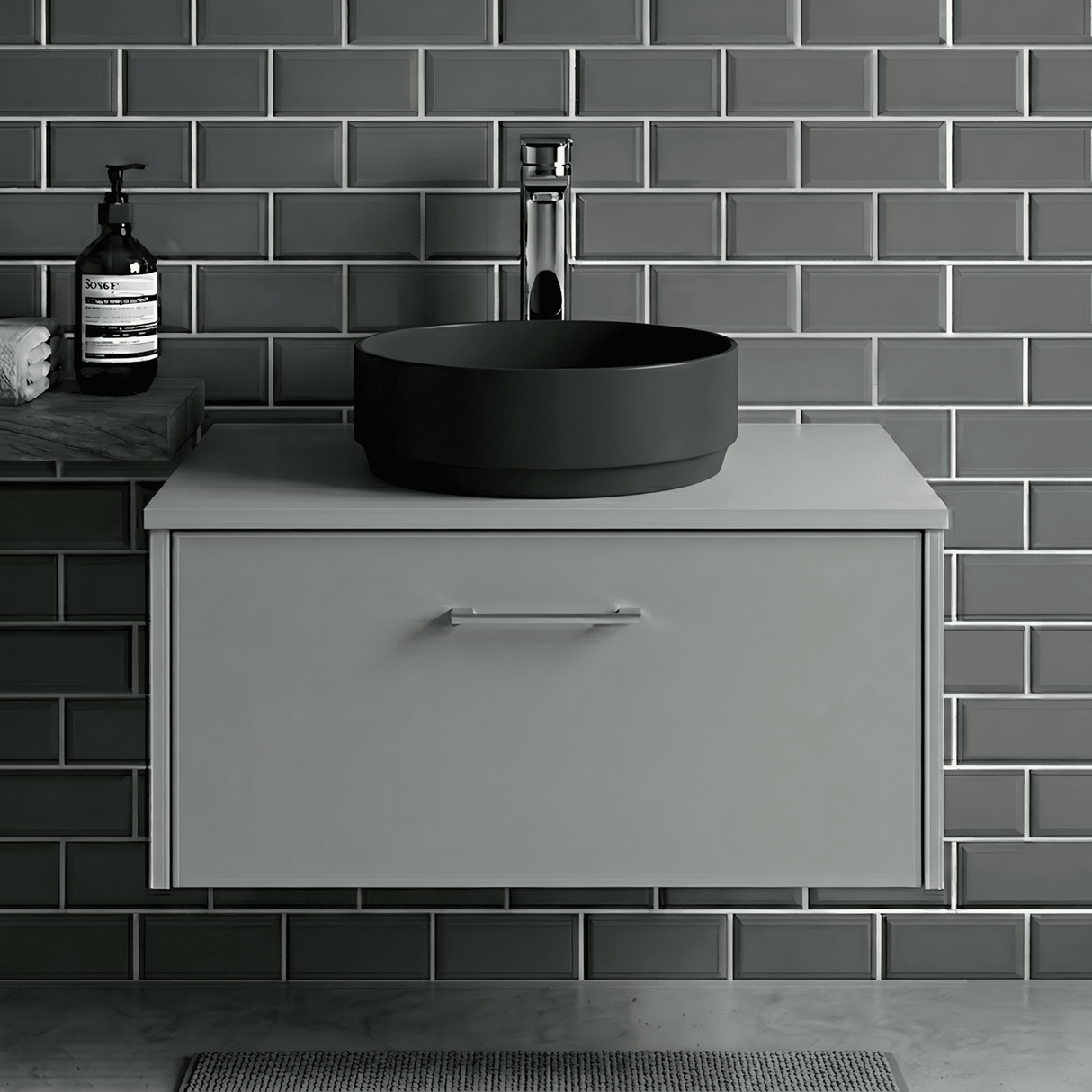 [BCCT462] Contemporary Round Bathroom Countertop Basin Vessel, 350mm, Choice of Colour - Silo