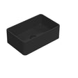 [BCCT479] Balterley Nova Rectangular Countertop Vessel Basin for Modern Bathroom & Cloakroom, Ceramic Fireclay, Matt Black, 365 mm - Cutout