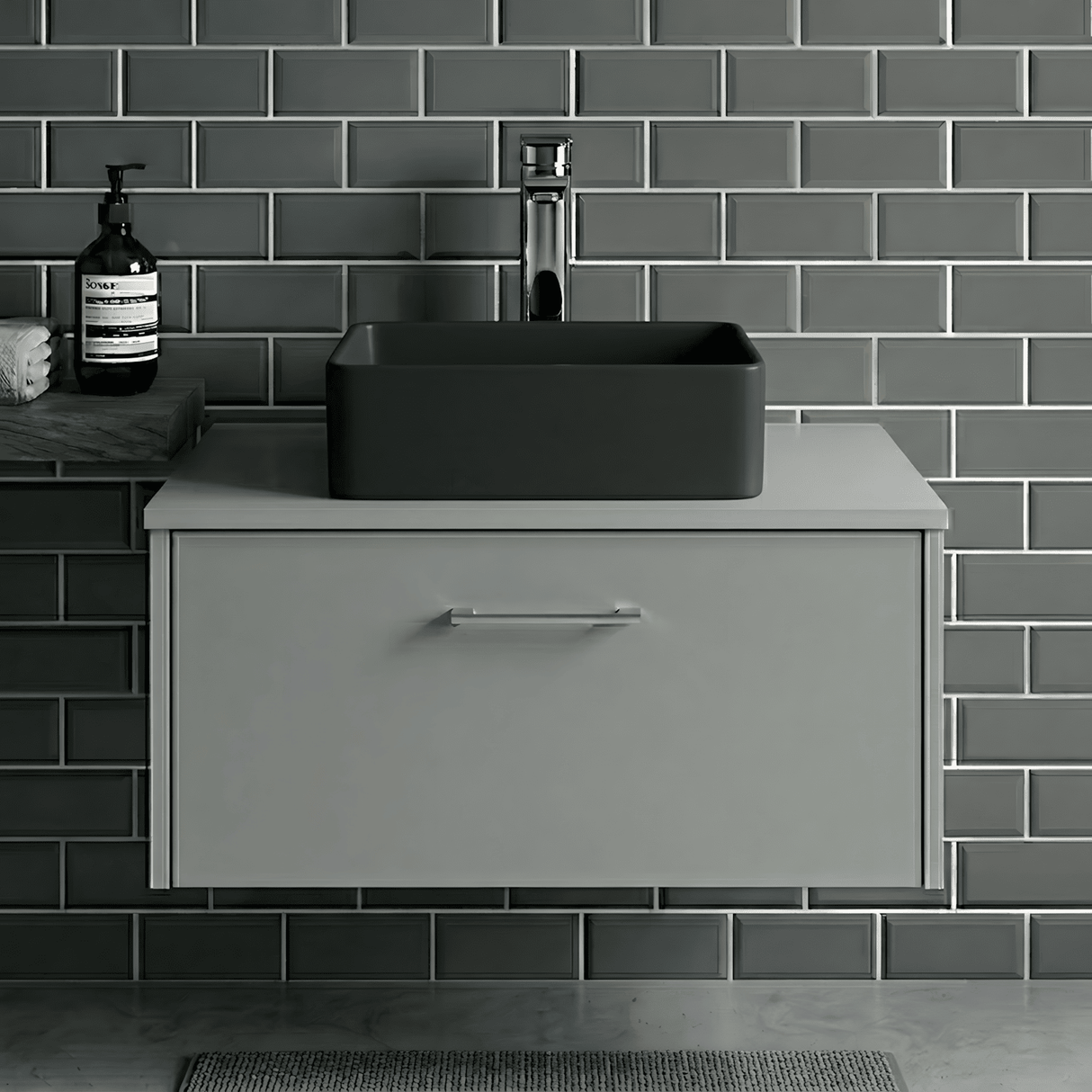 [BCCT479] Contemporary Rectangular Countertop Basin Vessel, 235 x 365 x 120mm, Choice of Colour - Silo