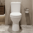 [BCDOC100] White Single Flush Comfort Height Toilet Pan, Cistern & Soft Close Seat - Silo