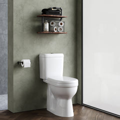 [BCDOC500] Dual Flush Comfort Height Toilet Pan, Cistern & Soft Close Seat - White - Lifestyle 3