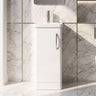 [BCDRF40WH] Handsacre Contemporary 1 Door Floor Standing Vanity Unit with Basin - Choice of Colour - Silo
