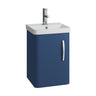 [BCDRW40AB] Handsacre Contemporary 1 Door Wall Hung Vanity Unit with Basin - Choice of Colour - Cutout
