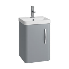 [BCDRW40GR] Handsacre Contemporary 1 Door Wall Hung Vanity Unit with Basin - Choice of Colour - Cutout