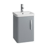 [BCDRW40GR] Handsacre Contemporary 1 Door Wall Hung Vanity Unit with Basin - Choice of Colour - Cutout