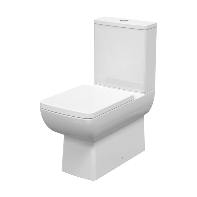 [BCET007] Grindon Contemporary Square Rimless Toilet Pan and Cistern - 800 x 363 x 660mm - Cutout