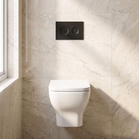 [BCFR441] Hilderstone Modern Wall Hung Toilet Pan with Soft Close Seat - Silo