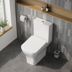 [BCFR450] Hilderstone Modern Close Coupled Toilet with Soft Close Seat - Lifestyle 2