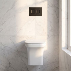 [BCFR540] Hilderstone Modern Wall Hung Toilet Pan with Soft Close Seat - Silo