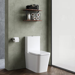 [BCFR550] Hilderstone Modern Close-Coupled Rimless Toilet with Soft Close Seat - Lifestyle 3