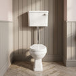 [BCKI001] Traditional Classic Low Level Toilet Pan, Cistern and Flush Pipe Kit - Silo