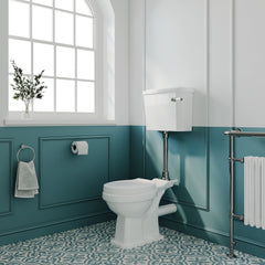 [BCKI007] Madeley Traditional Toilet with Mid Level Cistern, Flush Pipe Kit and Soft Close Toilet Seat - Lifestyle 3