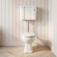 [BCKI008] Madeley Traditional Comfort Height Toilet with Low Level Cistern, Flush Pipe Kit and Soft Close Seat, - Silo
