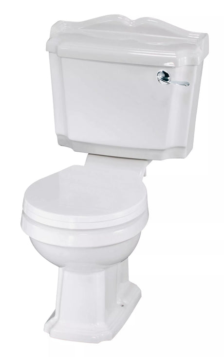 Whitgreave Traditional Close Coupled Toilet and Seat - 885 x 715 x 715mm