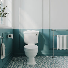 [BCLG003] Whitgreave Traditional Close Coupled Toilet and Seat - 885 x 715 x 715mm - Lifestyle 1