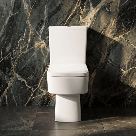 [BCOP008] Forsbrook Modern White Semi Flush-to-Wall Toilet and Cistern – 610mm - Silo