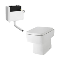 [BCOP106X8B] Balterley Bliss Back to Wall Pan, Seat & Concealed Cistern - Cutout