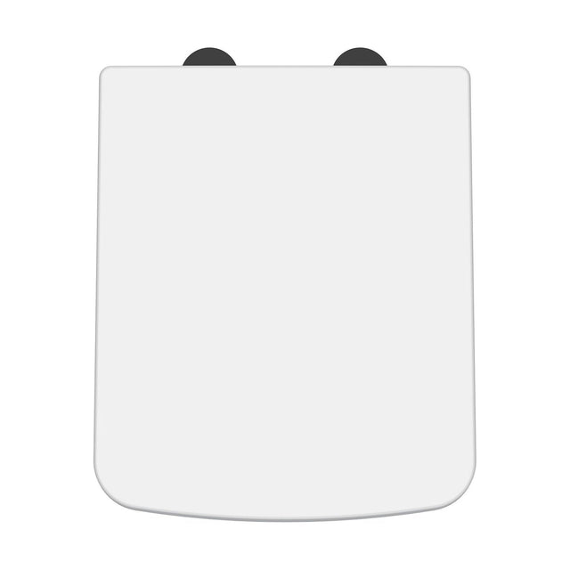 [BCOP198B] Balterley Square Soft Close Toilet Seat With Top Fix Hinge - Cutout