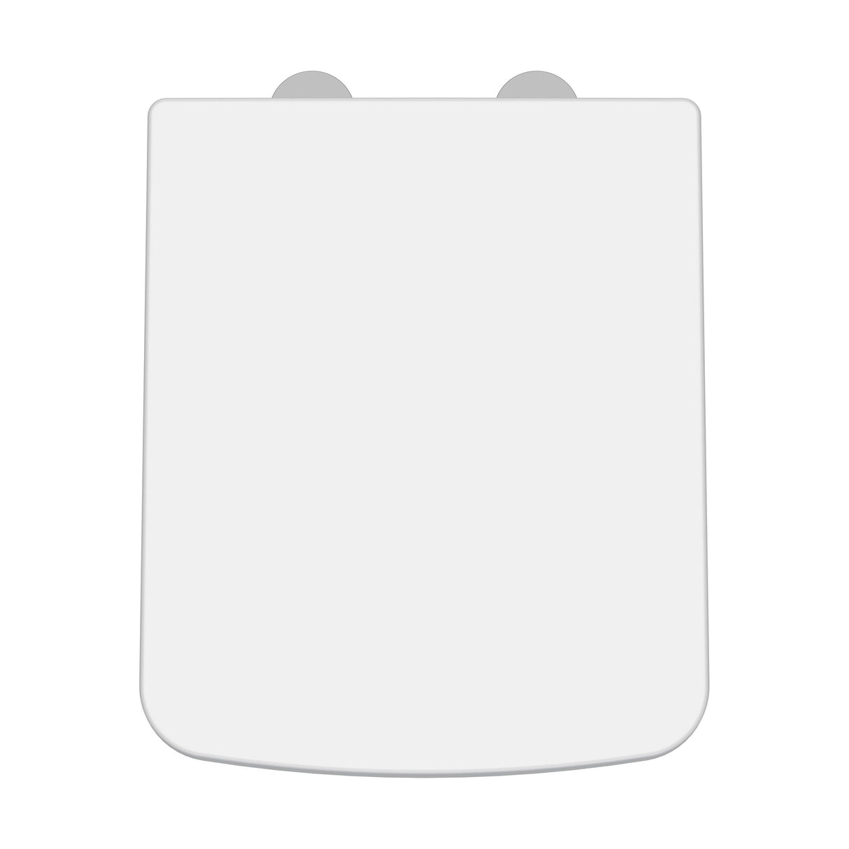 [BCOP198] Luxury Square Top Fix Soft Close - Tapered Edge - White - Cutout
