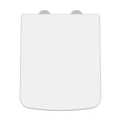 [BCOP198] Luxury Square Top Fix Soft Close - Tapered Edge - White - Cutout