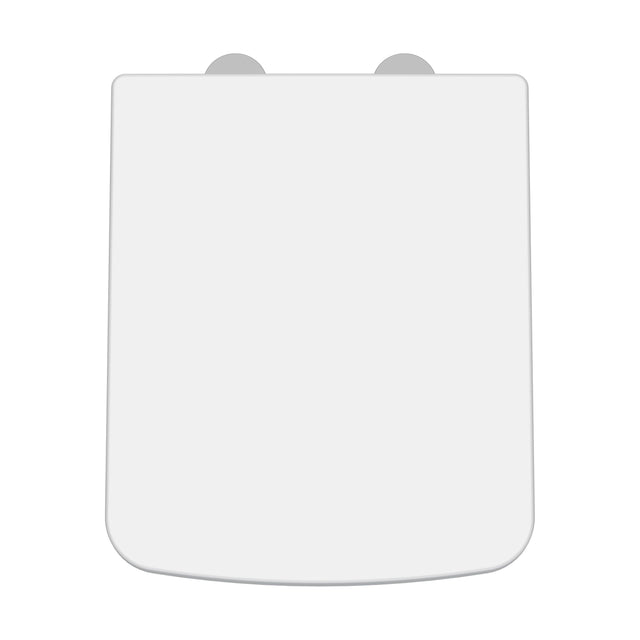 [BCOP198] Luxury Square Top Fix Soft Close - Tapered Edge - White - Cutout