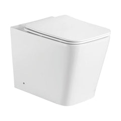 [BCORBO4] Rimless Close-Coupled Toilet Soft-Close Seat 560mm – White - Cutout