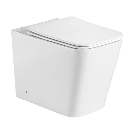 [BCORBO4] Rimless Close-Coupled Toilet Soft-Close Seat 560mm – White - Cutout