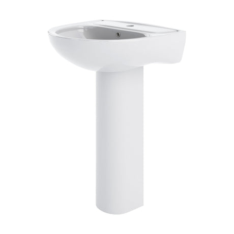 [BCRI003] Round 1 Tap Hole Basin with Full Pedestal - Cutout