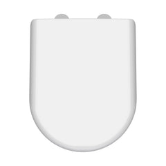 [BCTS004] Luxury Soft Close D Shape Top Fix - White - Cutout