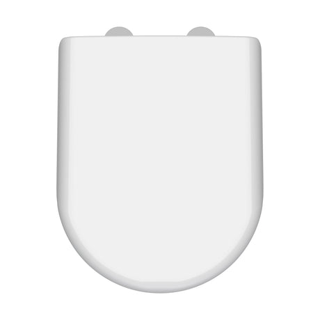 [BCTS004] Luxury Soft Close D Shape Top Fix - White - Cutout