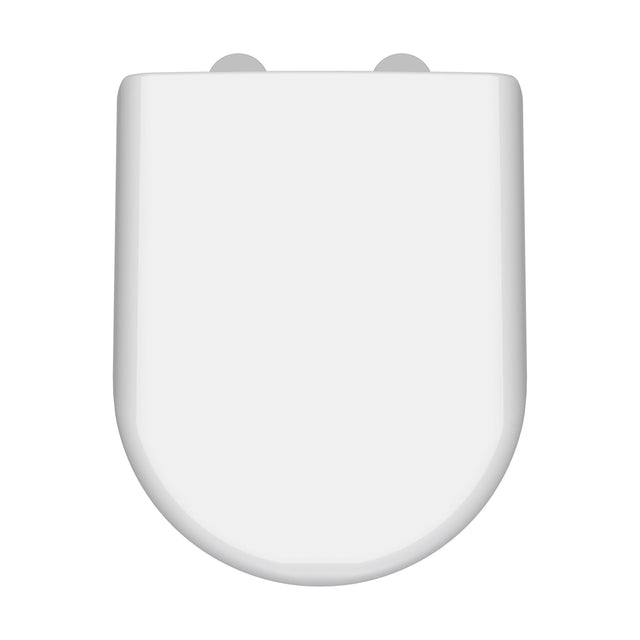[BCTS004] Luxury Soft Close D Shape Top Fix - White - Cutout