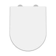[BCTS007] Luxury D Shape Top Fix Soft Close - White - Cutout