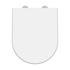 [BCTS007] Luxury D Shape Top Fix Soft Close - White - Cutout