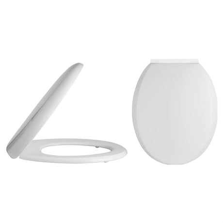 [BCTS008] Standard Round Top Fix Soft Close - White - Cutout
