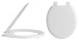 [BCTS303] Traditional Wooden Bottom Fix with Plastic Hinges - White - Cutout