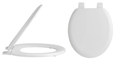 [BCTS303] Traditional Wooden Bottom Fix with Plastic Hinges - White - Cutout