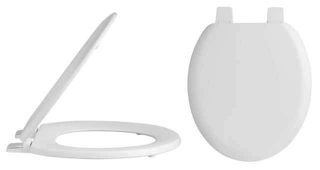 [BCTS303] Traditional Wooden Bottom Fix with Plastic Hinges - White - Cutout